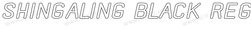 Shingaling Black Reg字体转换